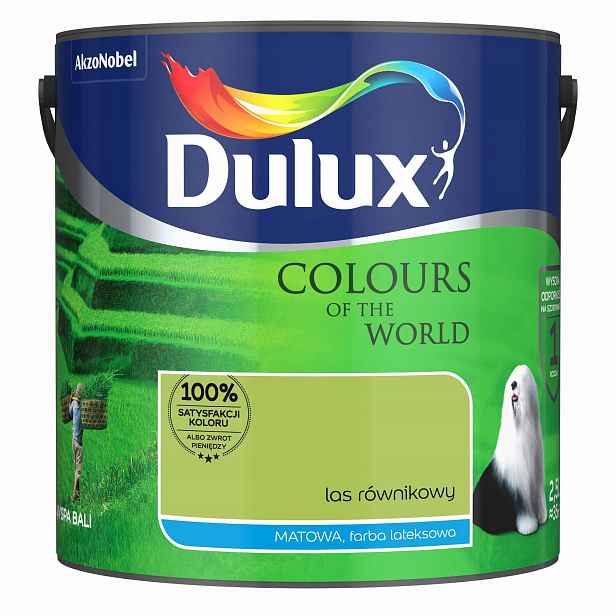 Dulux Barvy světa barva Rovníkový les mat 2,5L