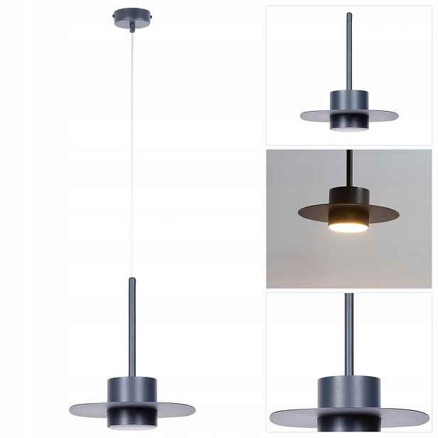 Šedá závěsná lampa Charlie moderní nad jídelní stůl Sigma Lighting