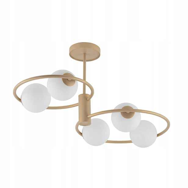 Stropní svítidlo na omítku Zlatá 5 zdrojů G9 Aqua Sigma Lighting 37 cm