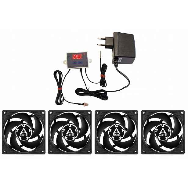Termoventilátor distribuující teplo termostat Diy sada
