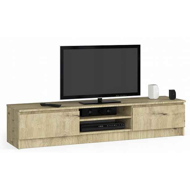 Tv stolek 2D1P 160cm dub artisan komoda Akd