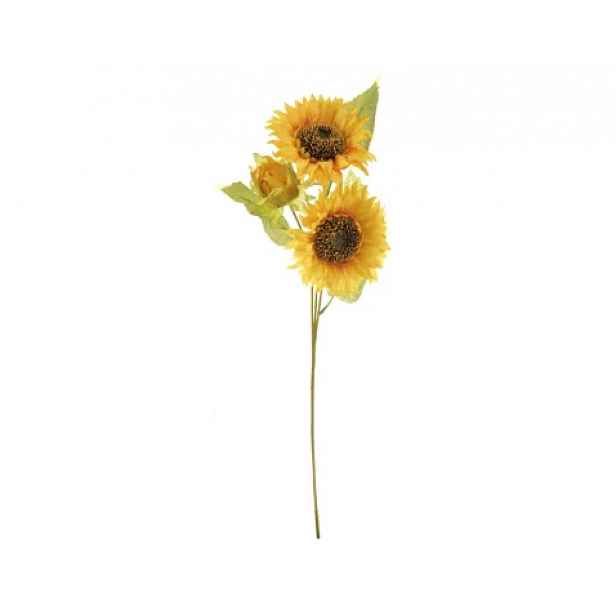 Umělá květina Slunečnice 60 cm, žlutá, 3 květy
