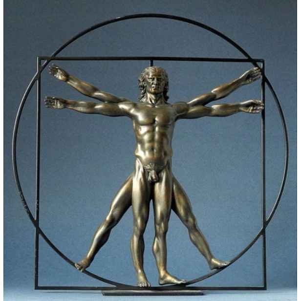 Figurka Parastone Muž Vitruvian Man z kresby Leonardo Da Vinci