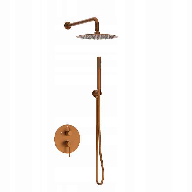 Podomítková sprchová baterie s sluchátkem Cascade Copper Balneo