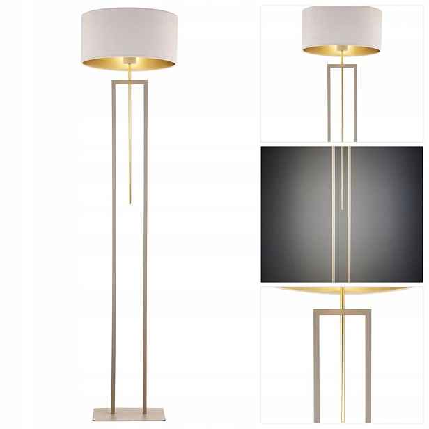 Stojací lampa Marii béžová do pracovny a kanceláře klasická Sigma Lighting