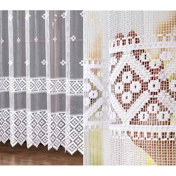 Střih 011450, vel 500x250cm, žakárová záclona , rovná (s lemem)
