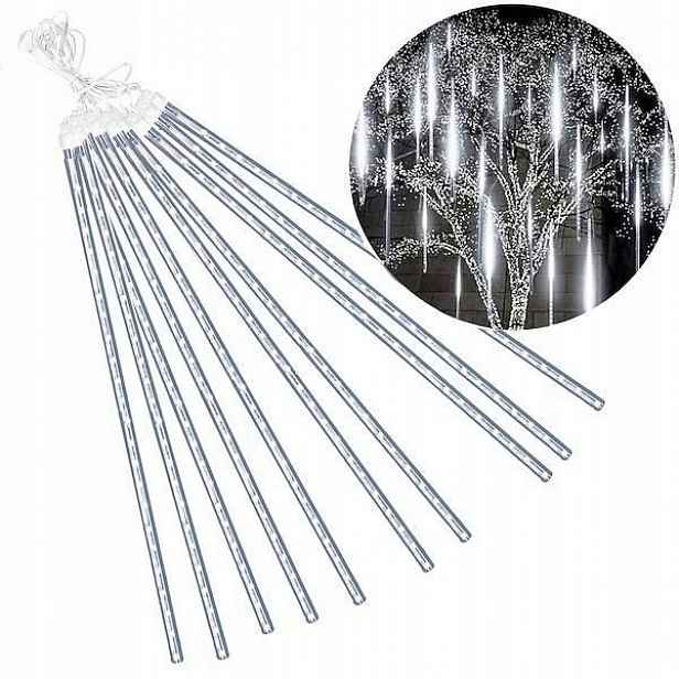 Vánoční Osvětlení Na Stromeček Rampouchy 80 CM Led Bílý Studený Sníh