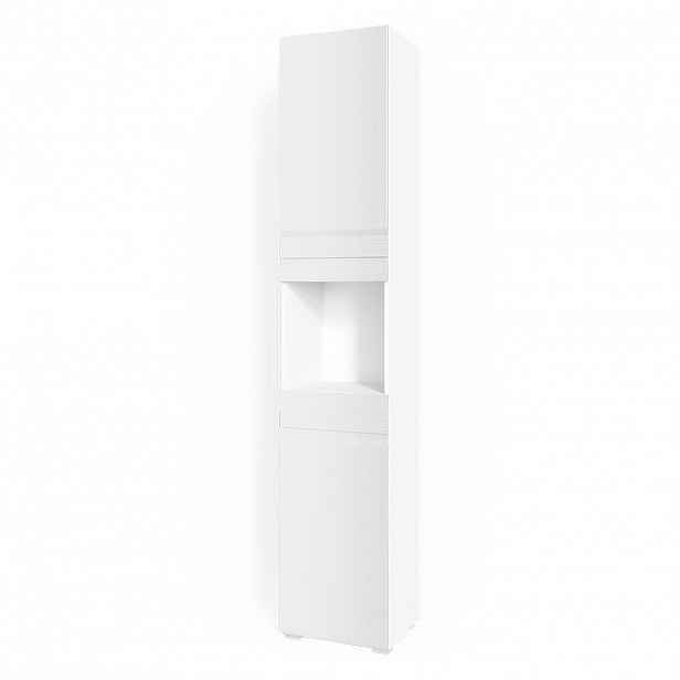 Vicco KOUPELNOVÁ SKŘÍŇKA Fredd Bílá vysoký lesk 36.4 x 190.5 cm