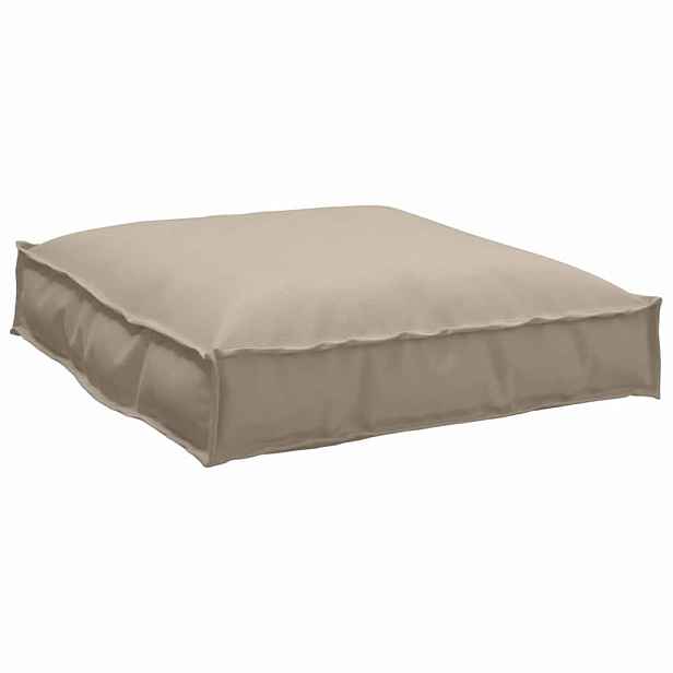 vidaXL Polštář Oxford látka Taupe 70 x 70 x 12 cm