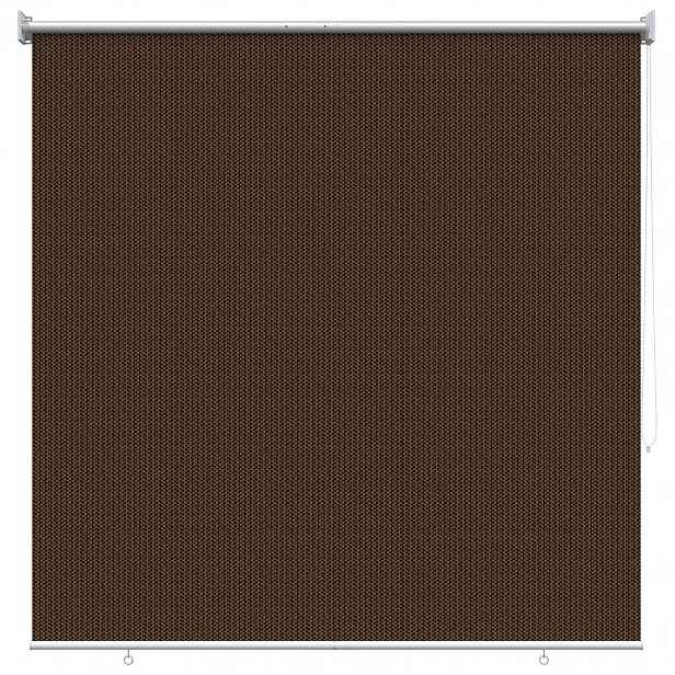 vidaXL Venkovní roletová žaluzie 90 % blokování UV Hnědá 140 x 140 cm