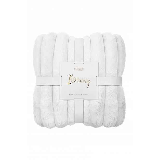 Deka Bunny 200x220 bílá Tlustá kožešinová nadýchaná