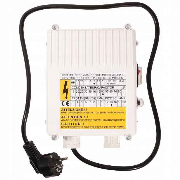 Startovací box 220V 1500W 2hp pro ponorné pumpy