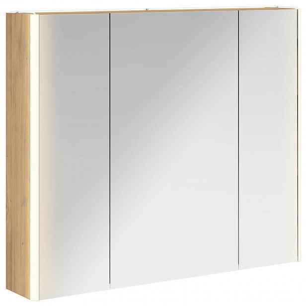 vidaXL Koupelnová zrcadlová skříň Umělecký dub 83,5 x 15,5 x 70 cm