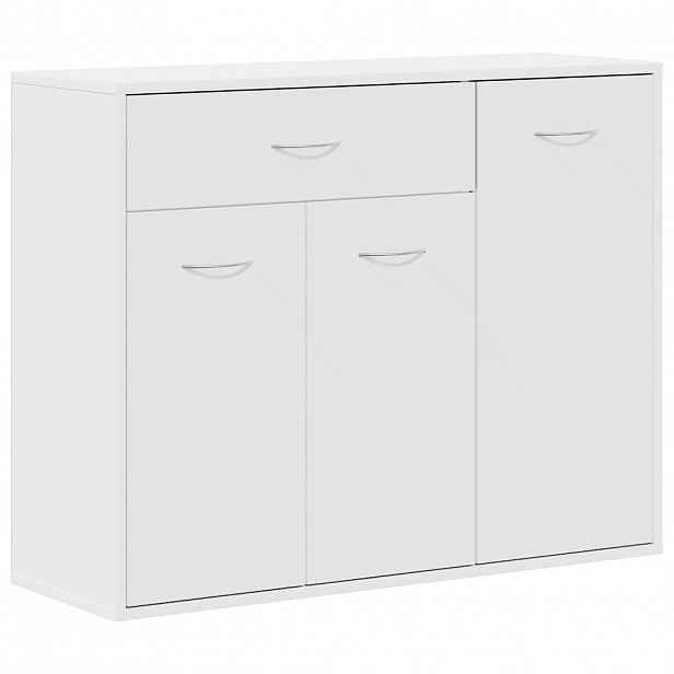 vidaXL Příborník bílý 88 x 30 x 70 cm kompozitní dřevo