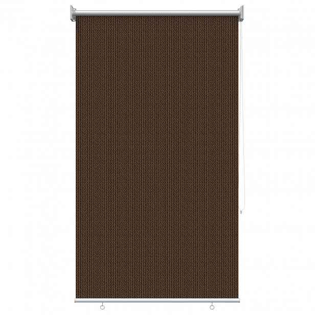 vidaXL Venkovní roletová žaluzie 90 % blokování UV Hnědá 80 x 230 cm