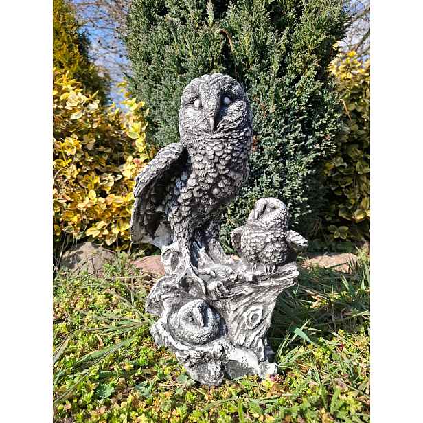 Betonová figurka Sovy zahradní figurky betonová zahradní dekorace