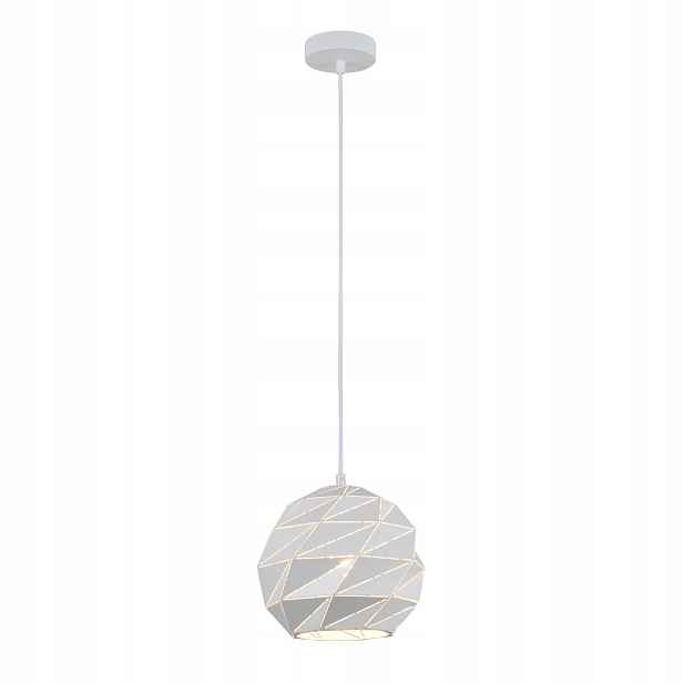 Italux Závěsná lampa Palermo bílá Ø21.5 cm E27 moderní, nastavitelná