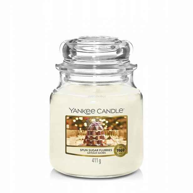 Spun Sugar Flurries Yankee Candle střední svíčka