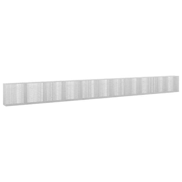 vidaXL Gabion s drátem 3,5 mm a sítem 5x2,5 cm 1100x50x100 cm