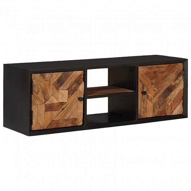 vidaXL Televizní skříň s policí s úložištěm se dveřmi 105 x 30 x 35 cm