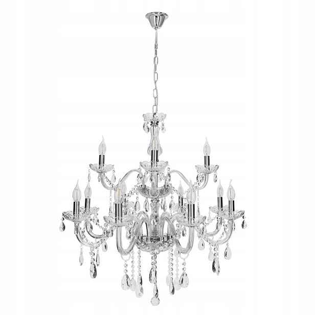 Závěsné svítidlo s krystaly 12 žárovek E14 Cristallo 30-30375 Candellux
