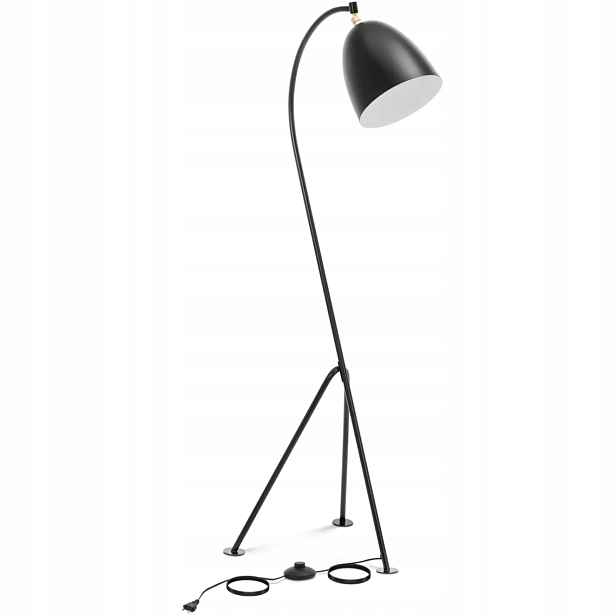 Kovová Stojací Lampa S Nastavitelným Stínidlem E27 125 CM