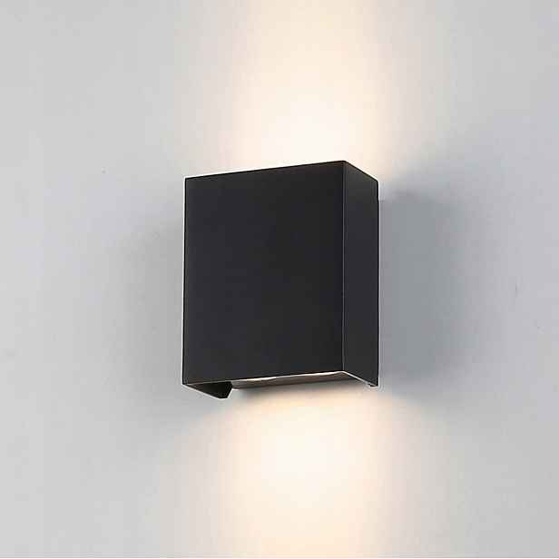 Monto, Moderní černá nástěnná lampa na fasádu do zahrady, Led, 724LM, 3000K