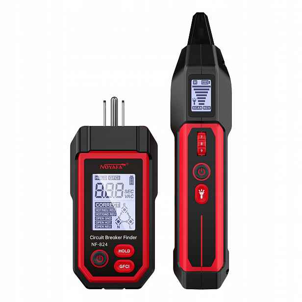 Noyafa NF-824 Detektor automatických vypínačů, tester zásuvek Gfci