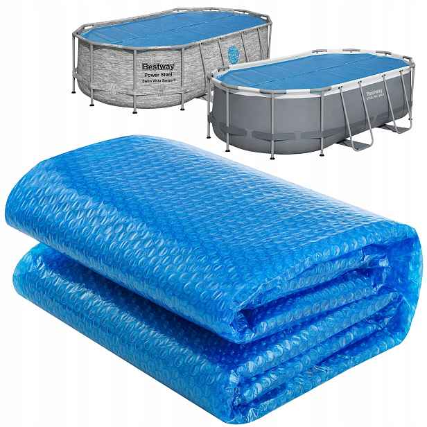 Silný krycí plachta na bazén do bazénu Bestway Steel Pro Max 427x250x100