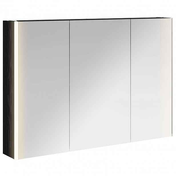 vidaXL Koupelnová zrcadlová skříň Černý dub 103,5 x 15,5 x 70 cm