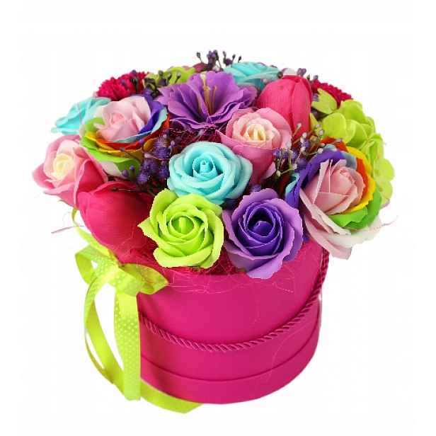 Flower Box Mýdlové Květiny Mýdlo Dárek Den Žen Den Matek Růže