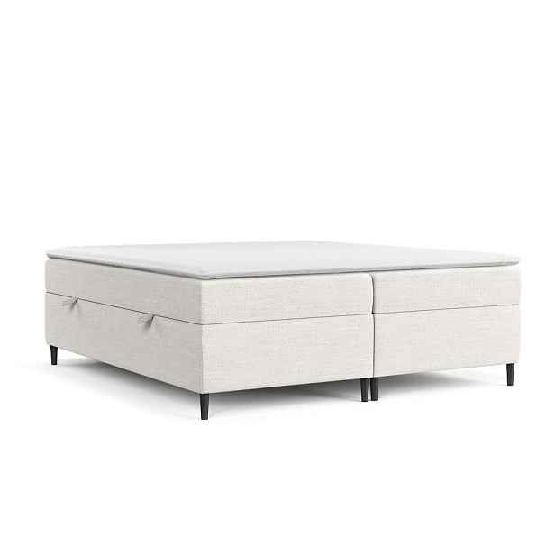 Krémová boxspring postel s úložným prostorem 140x200 cm Araya – Maison de Rêve