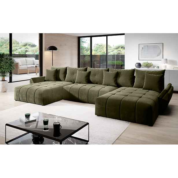 Rozkládací sedačka do U KASIA - khaki