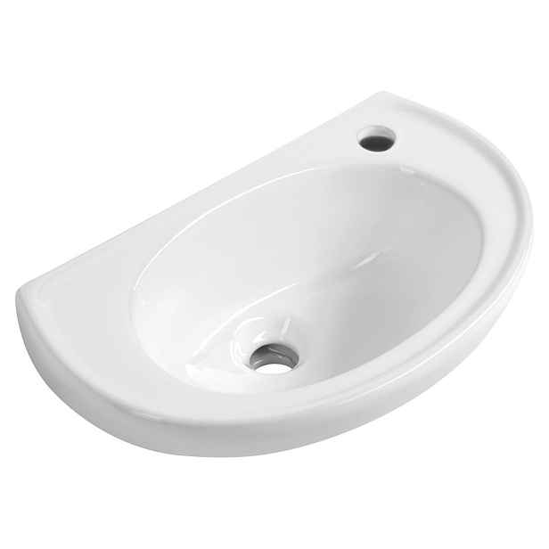 Bruckner WINZ keramické umývátko 46x27cm, bílá