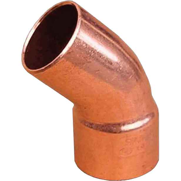 Oblouk 45° pájecí Sanha Cu 5040 22 mm MF