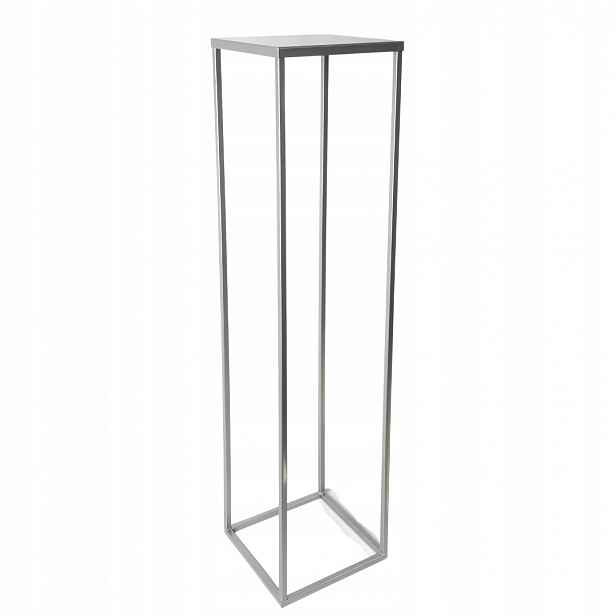 SIMPLE-12 Držák Na Květináč 100 cm kovový, stříbrný, 1-úrovňový