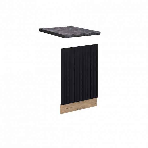 Vicco PŘEDNÍ PANEL Fame-Line Černý pruhovaný 45 cm , PD Antracit