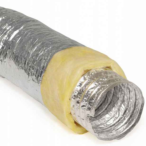 Izolovaný Kabel S Perforací Fi 100 mm 140°C Flexibilní 10 m Trubka Spiro