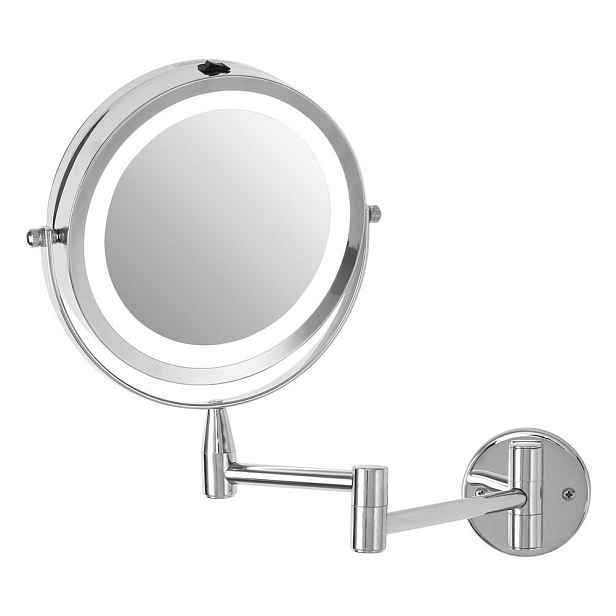 Kosmetické zrcadlo s osvětlením/zvětšovací (zvětšení 2x) 18x29 cm Cassini – Premier Housewares