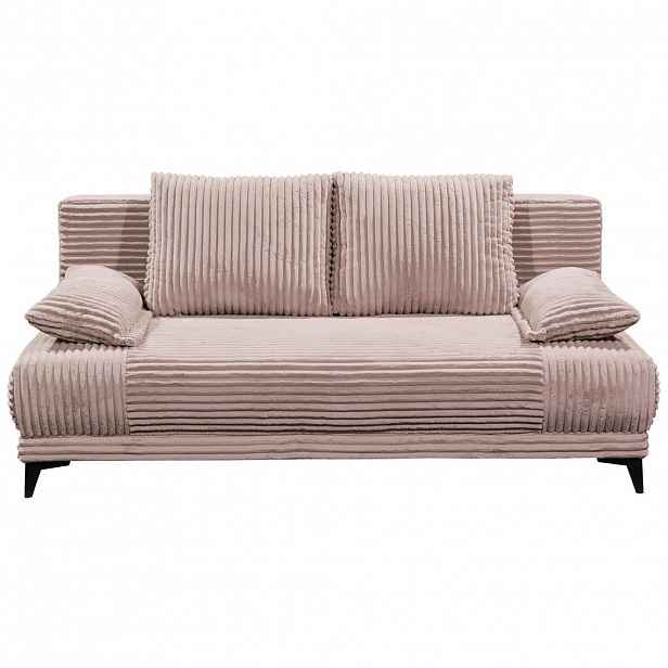 MID.YOU ROZKLÁDACÍ POHOVKA, textil, růžová