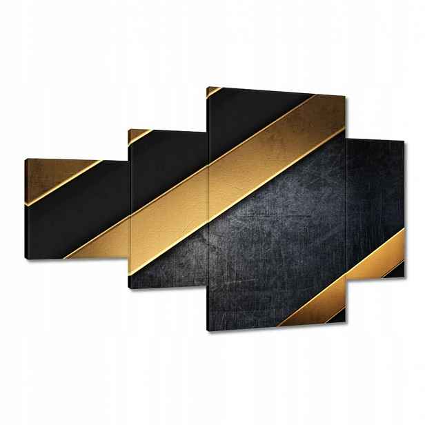 Obrazy 130x80 Zlaté pruhy