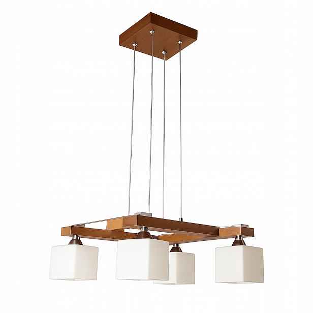 Závěsná/stropní Lampa Z Chromového Dřeva