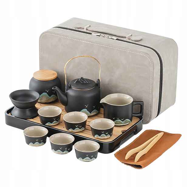 Czajnik Do Herbaty Chiński Filiżanki Zestaw Ceramiczny Zastawa Japońska