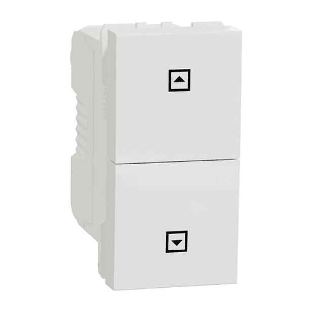 Schneider Electric Unica žaluziový tlačítkový ovládač 10a, 1m, bílý NU310718SC