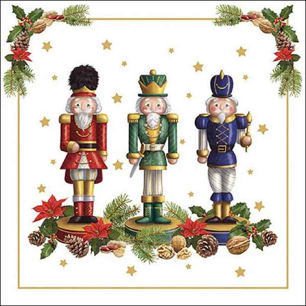 Ubrousky s Louskáčky Bearded Nutcrackers - 33*33 cm (20ks) Ostatní