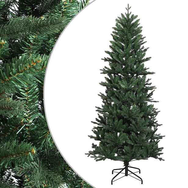 vidaXL Umělý Skládací Vánoční Strom 180 cm PVC a PE Zelená