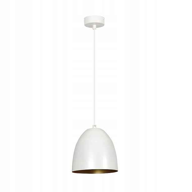 Závěsná lampa Sydney bílo-zlatá Moderní 1-bodová E27 Zwis