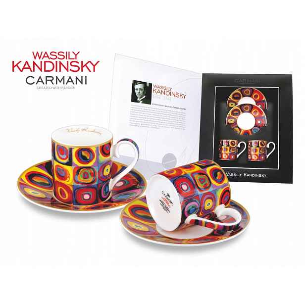 Carmani Sada 2 šálků espressa Wassily Kandinsky