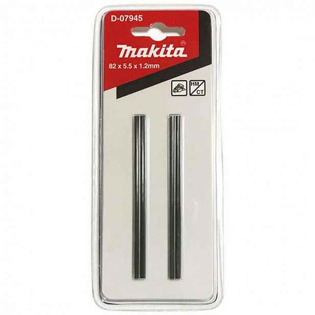 Makita - Oboustranný nůž do hoblíku, 82 mm, 2 ks D-07945
