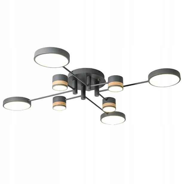 Stropní Svítidlo Moderní Velká Šedá Led Toolight